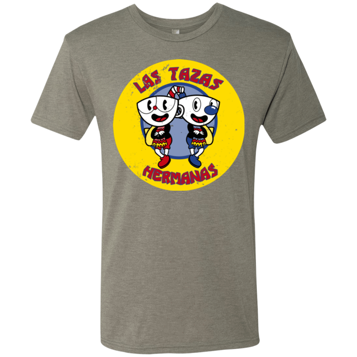 T-Shirts Venetian Grey / Small las tazas hermanas Men's Triblend T-Shirt