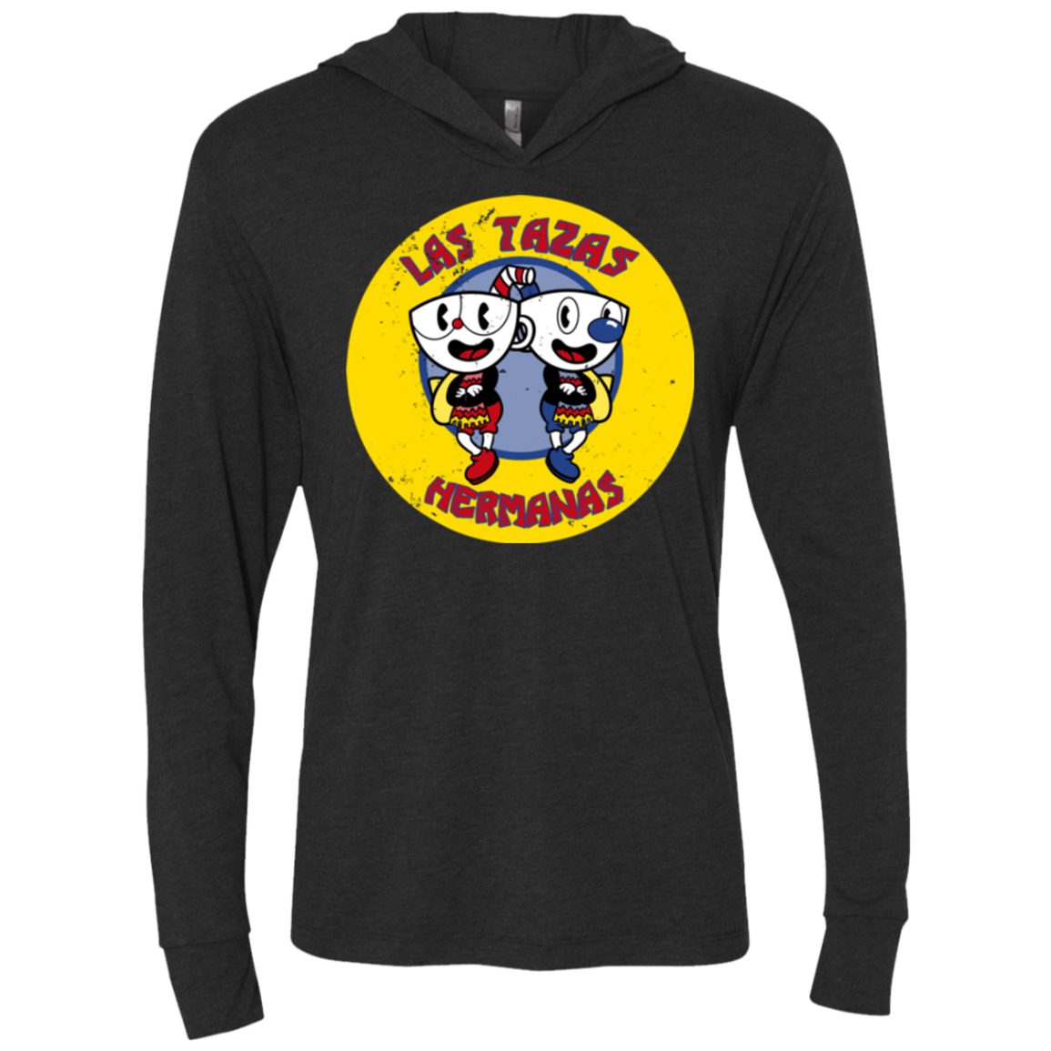 T-Shirts Vintage Black / X-Small las tazas hermanas Triblend Long Sleeve Hoodie Tee