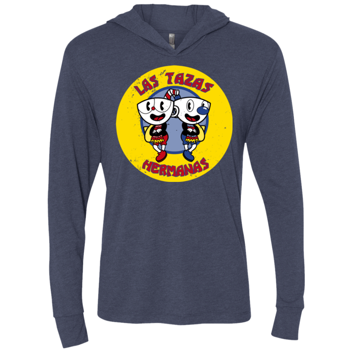 T-Shirts Vintage Navy / X-Small las tazas hermanas Triblend Long Sleeve Hoodie Tee