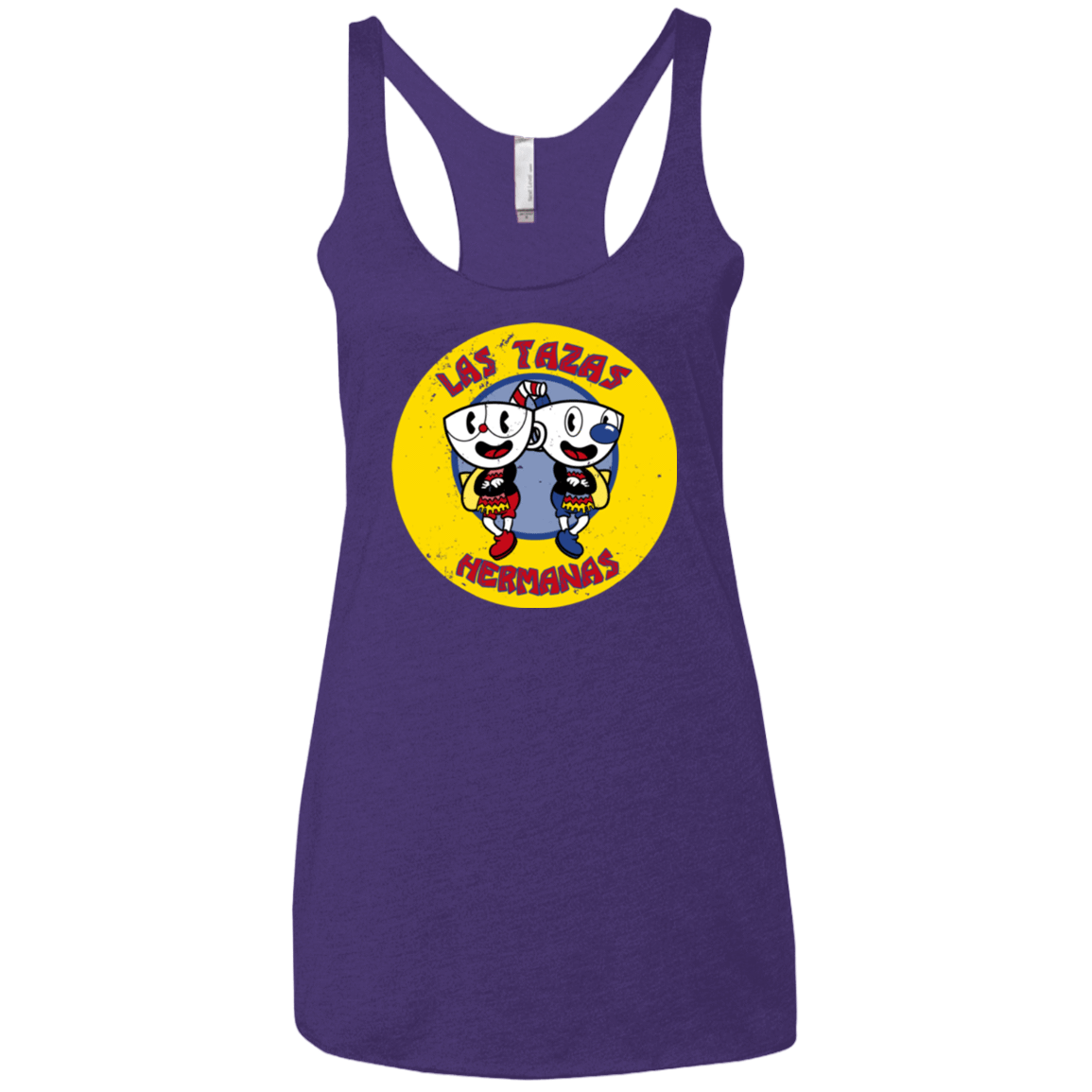T-Shirts Purple / X-Small las tazas hermanas Women's Triblend Racerback Tank