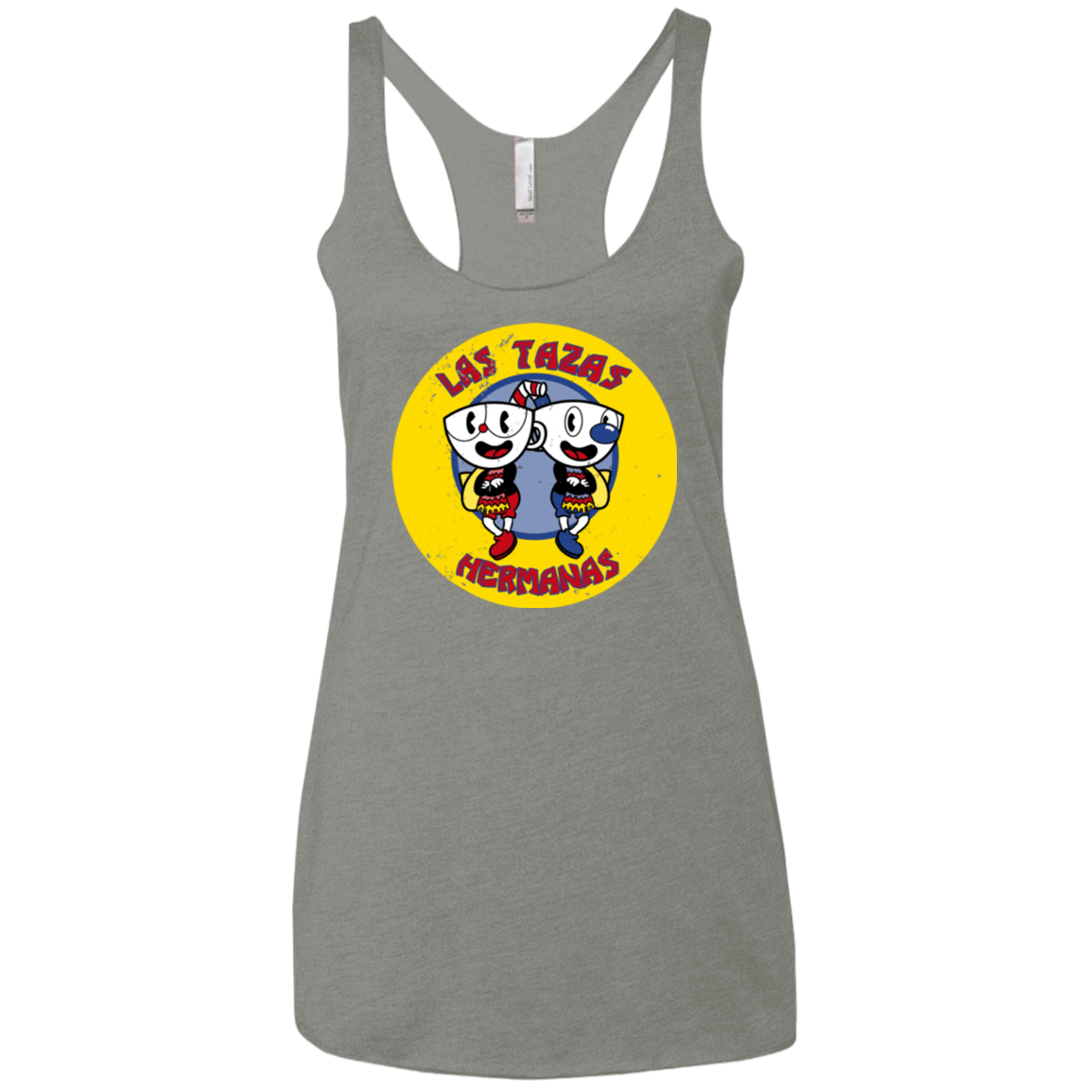 T-Shirts Venetian Grey / X-Small las tazas hermanas Women's Triblend Racerback Tank