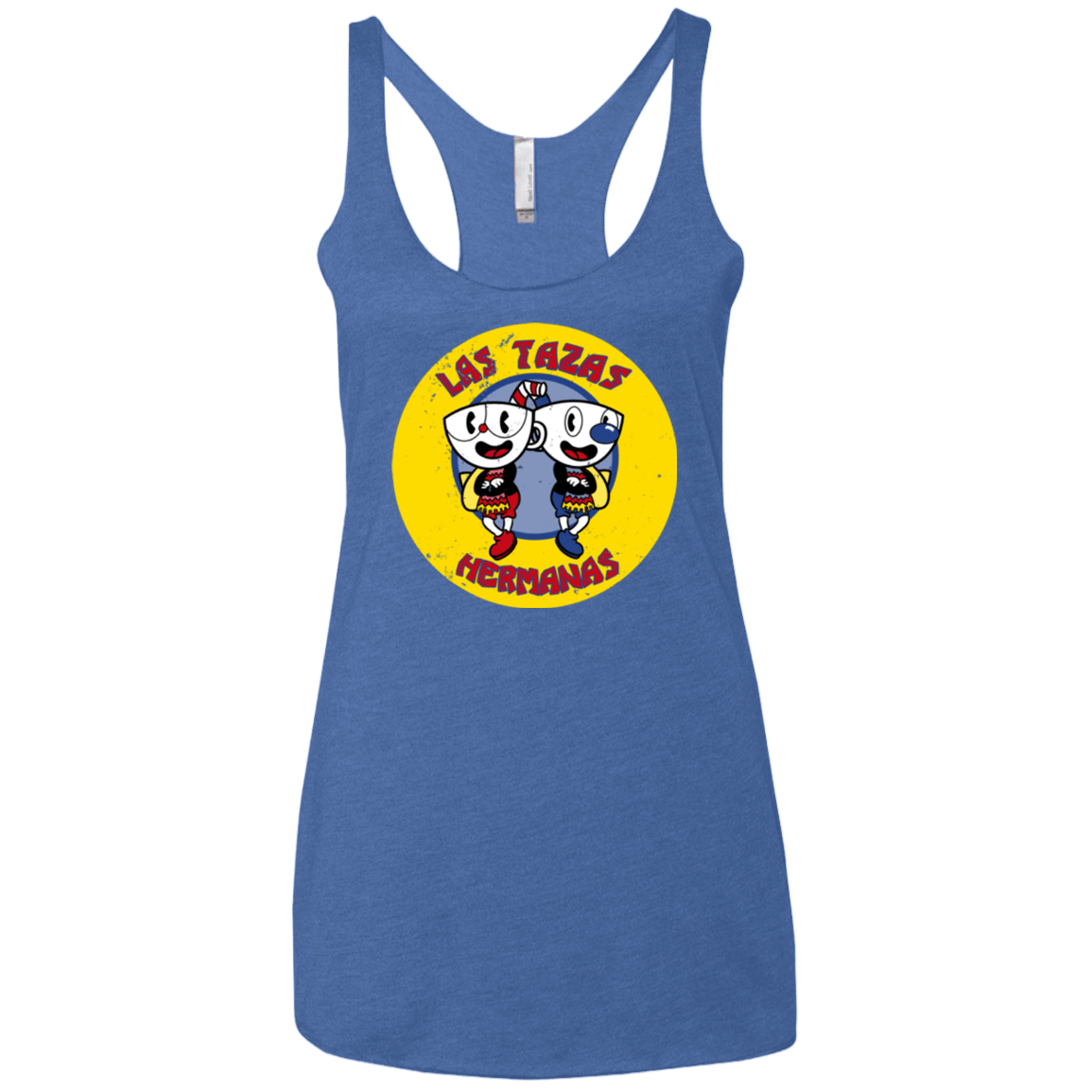 T-Shirts Vintage Royal / X-Small las tazas hermanas Women's Triblend Racerback Tank