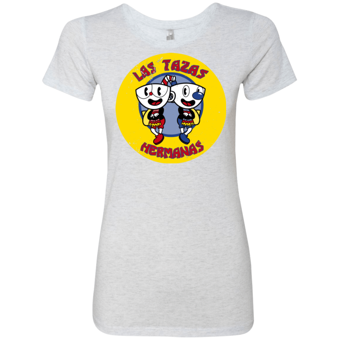 T-Shirts Heather White / Small las tazas hermanas Women's Triblend T-Shirt