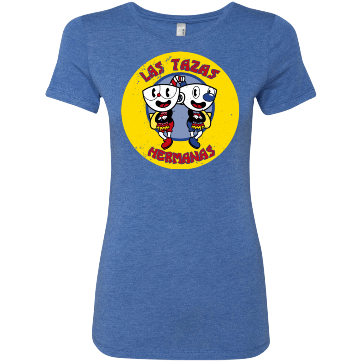T-Shirts Vintage Royal / Small las tazas hermanas Women's Triblend T-Shirt