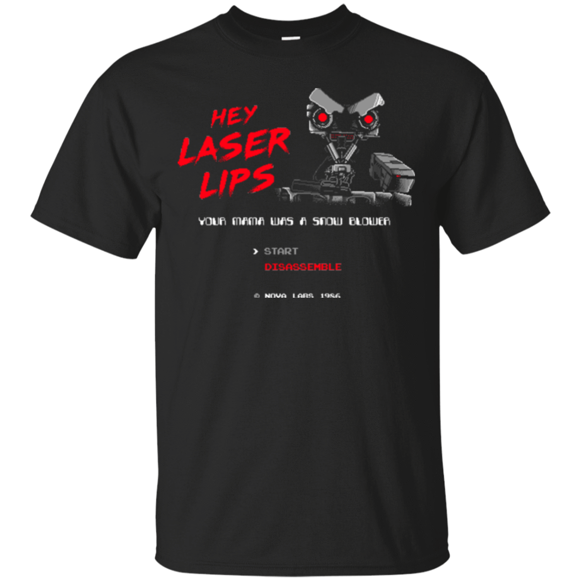 T-Shirts Black / Small Laser Lips T-Shirt