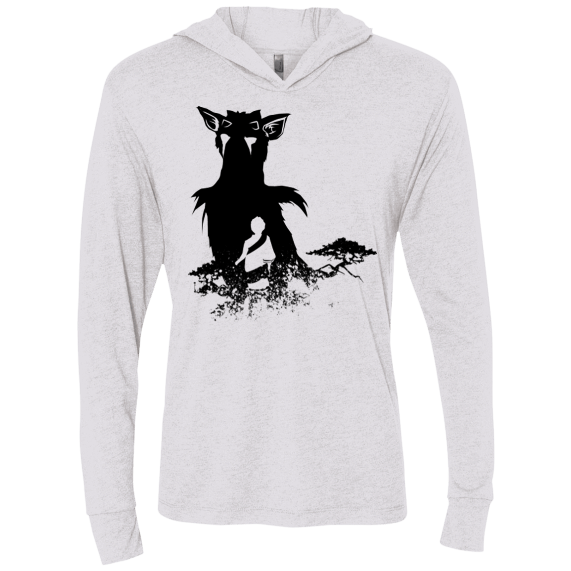 T-Shirts Heather White / X-Small Last guardian Triblend Long Sleeve Hoodie Tee