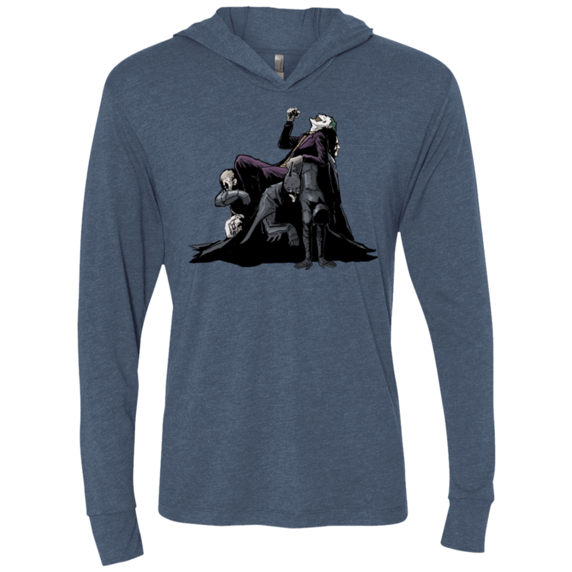 T-Shirts Indigo / X-Small Last laugh Triblend Long Sleeve Hoodie Tee