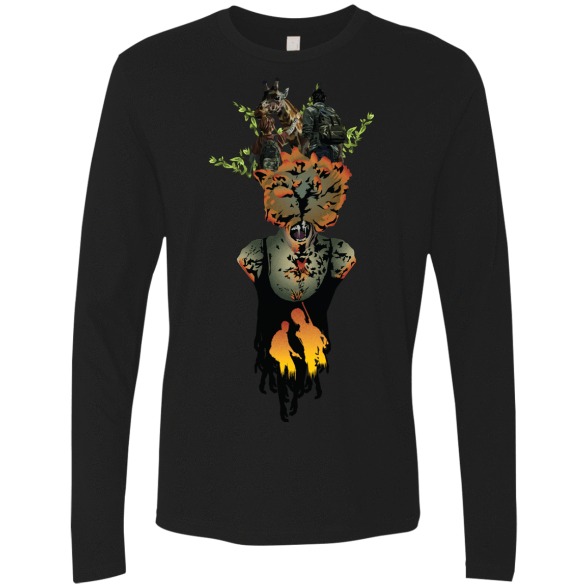 T-Shirts Black / S Last of Us Men's Premium Long Sleeve