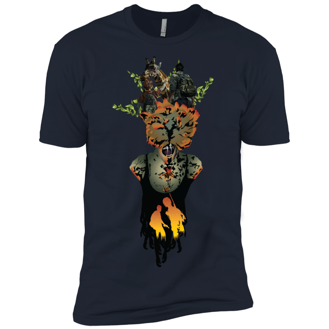 T-Shirts Midnight Navy / X-Small Last of Us Men's Premium T-Shirt