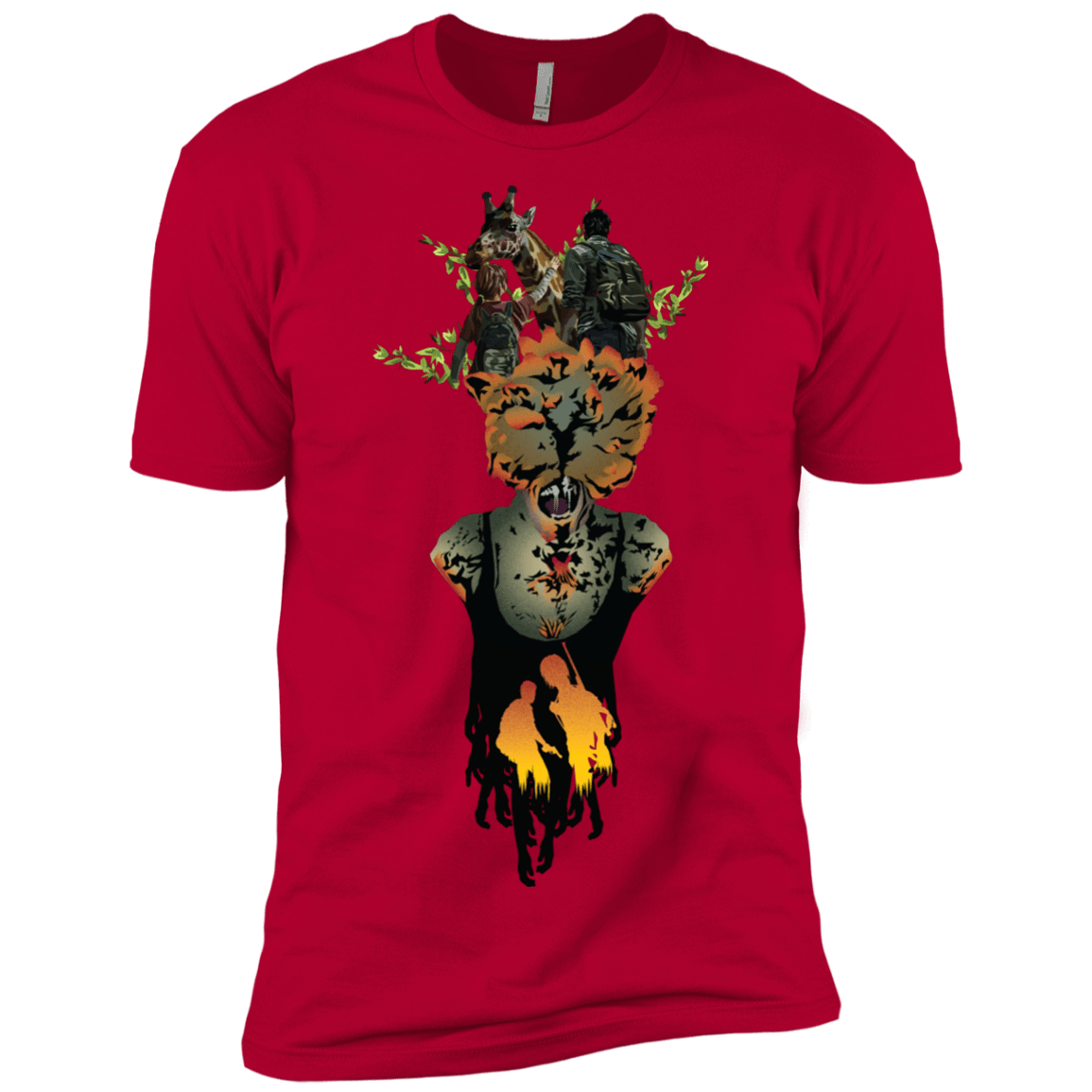 T-Shirts Red / X-Small Last of Us Men's Premium T-Shirt