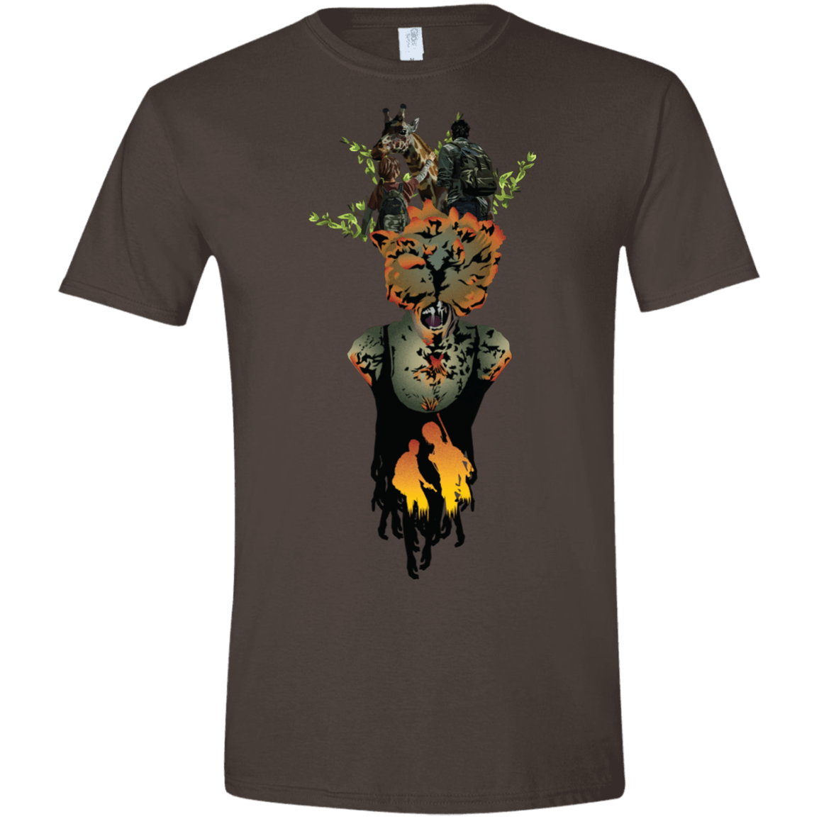 T-Shirts Dark Chocolate / S Last of Us Men's Semi-Fitted Softstyle