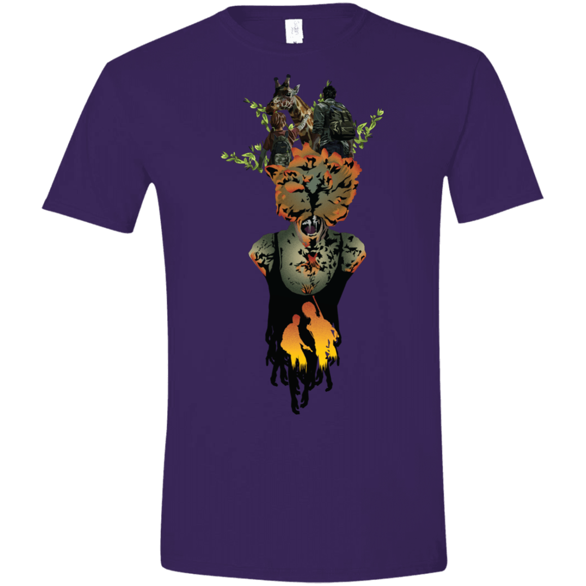 T-Shirts Purple / S Last of Us Men's Semi-Fitted Softstyle