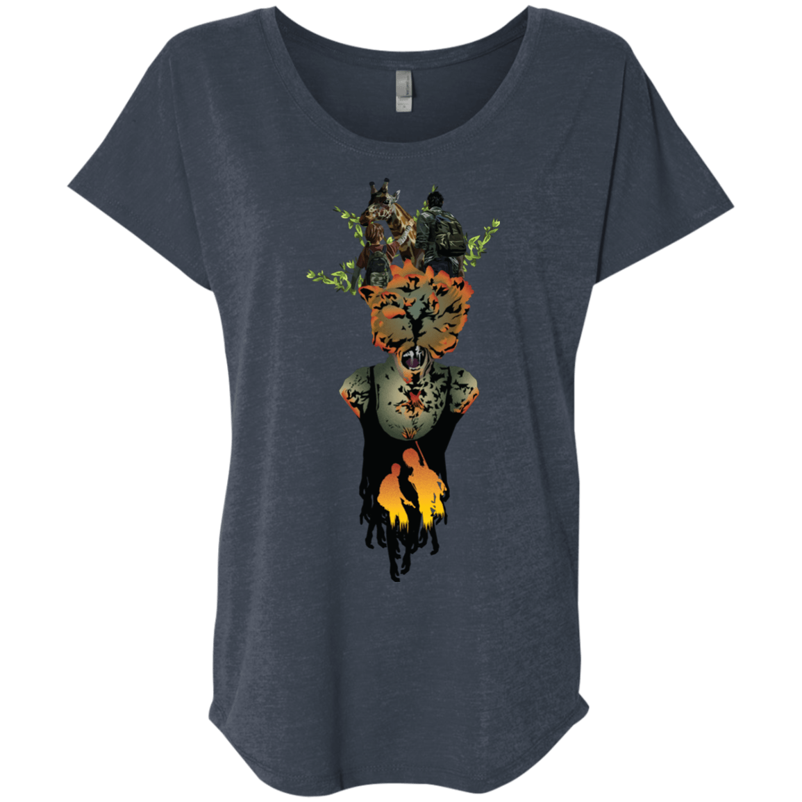 T-Shirts Vintage Navy / X-Small Last of Us Triblend Dolman Sleeve