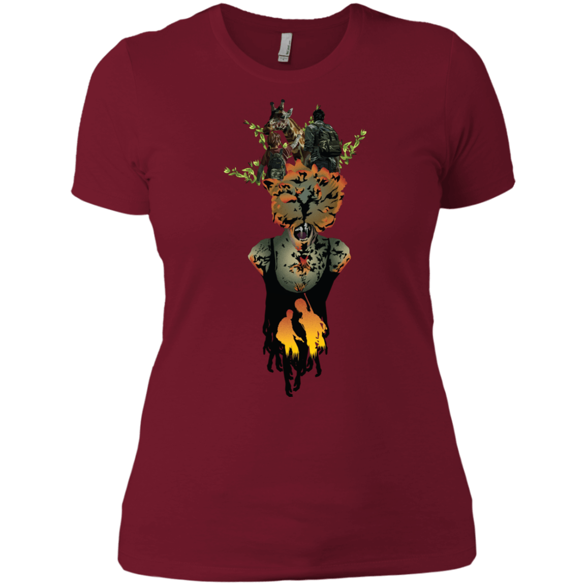 T-Shirts Scarlet / X-Small Last of Us Women's Premium T-Shirt
