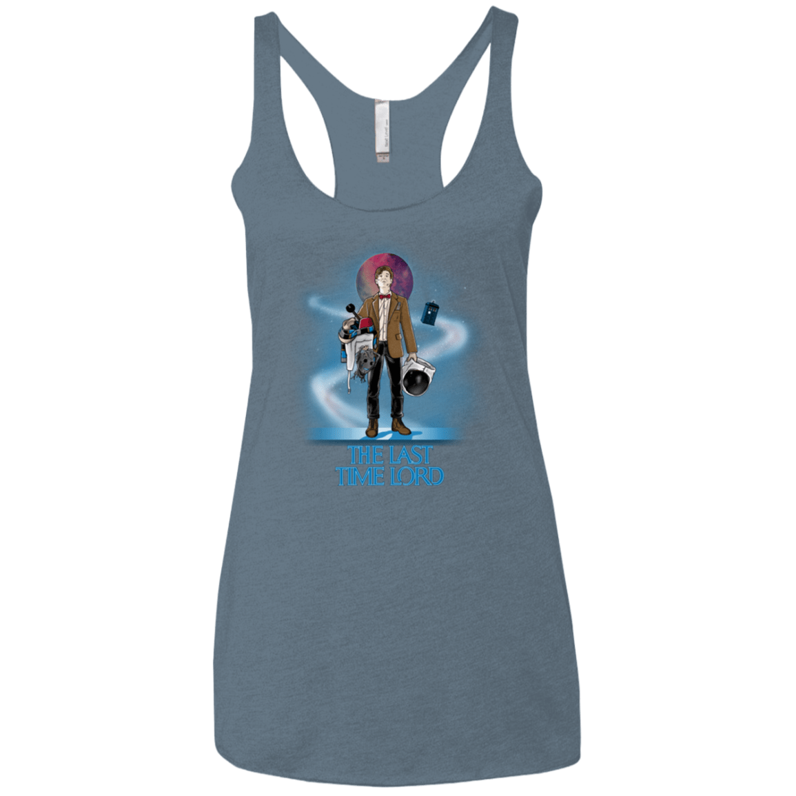 T-Shirts Indigo / X-Small Last Time Lord Women's Triblend Racerback Tank