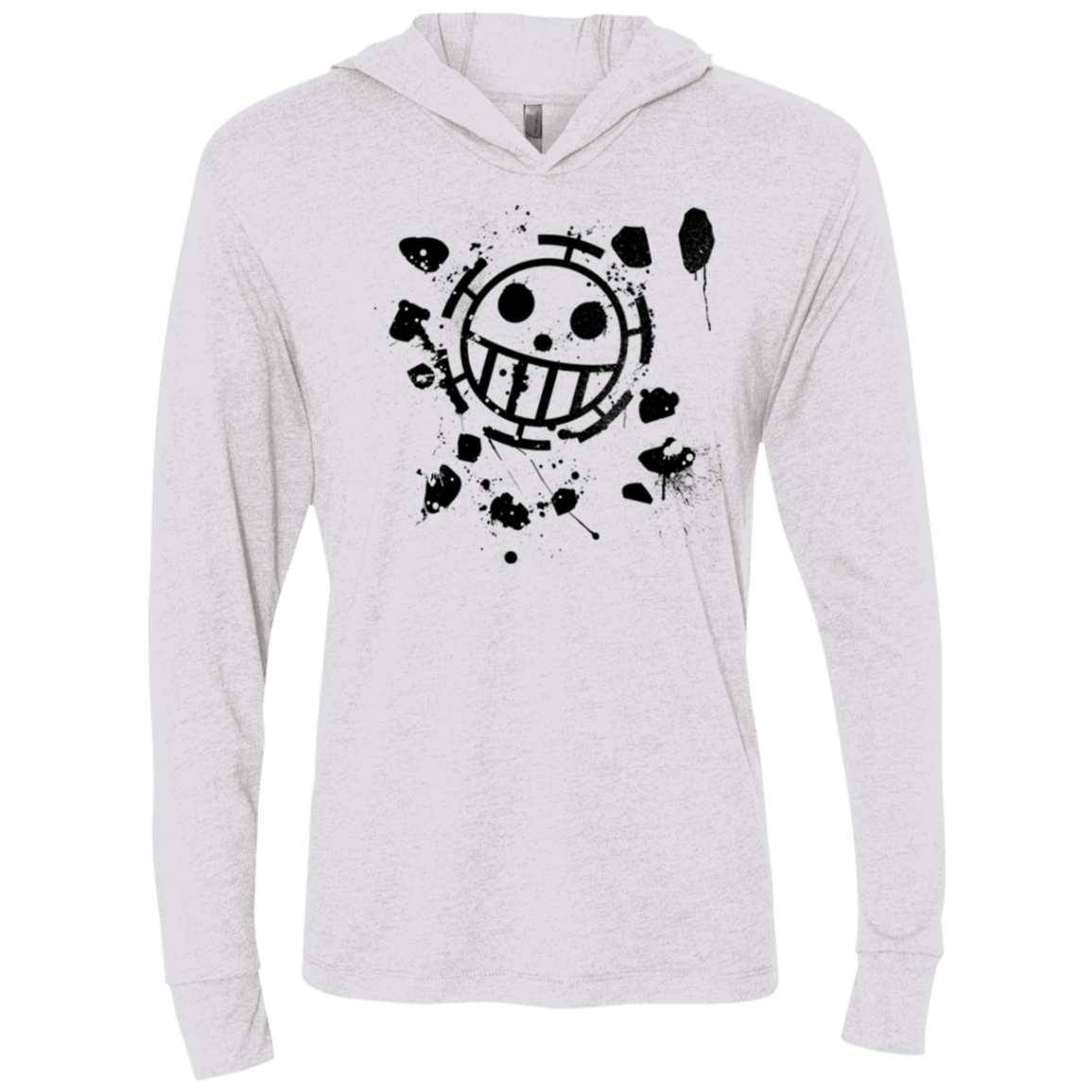 T-Shirts Heather White / X-Small Law Triblend Long Sleeve Hoodie Tee