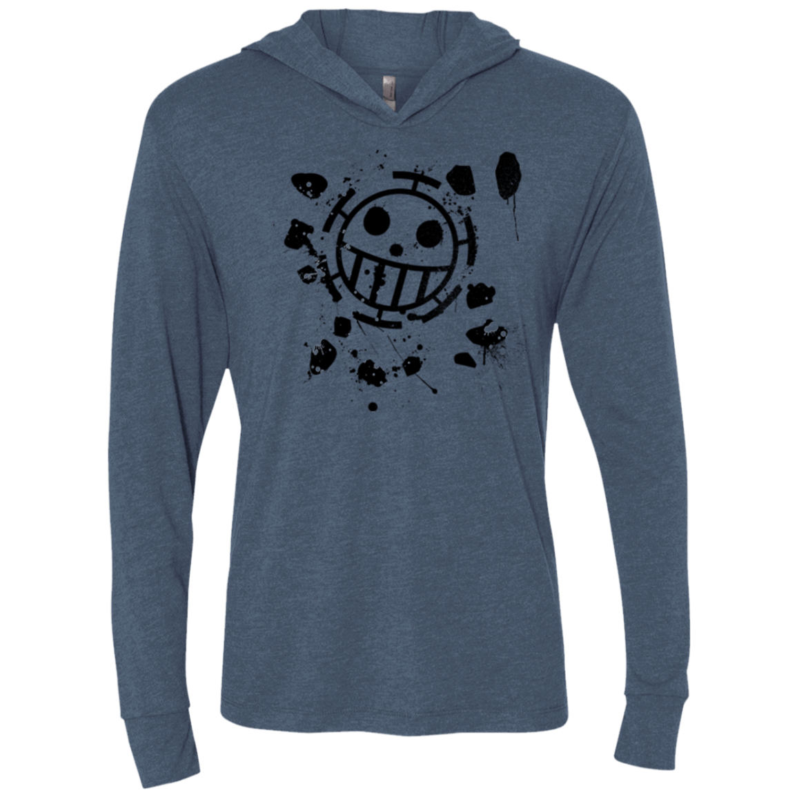 T-Shirts Indigo / X-Small Law Triblend Long Sleeve Hoodie Tee