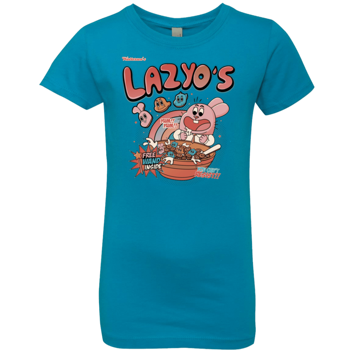 T-Shirts Turquoise / YXS Lazyo's Girls Premium T-Shirt