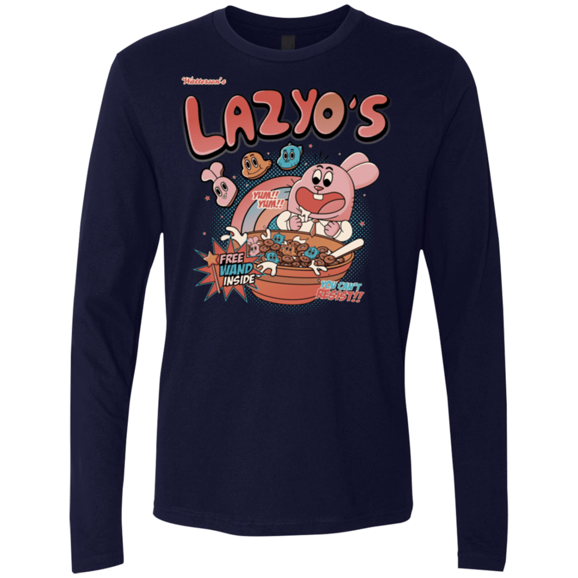 T-Shirts Midnight Navy / Small Lazyo's Men's Premium Long Sleeve