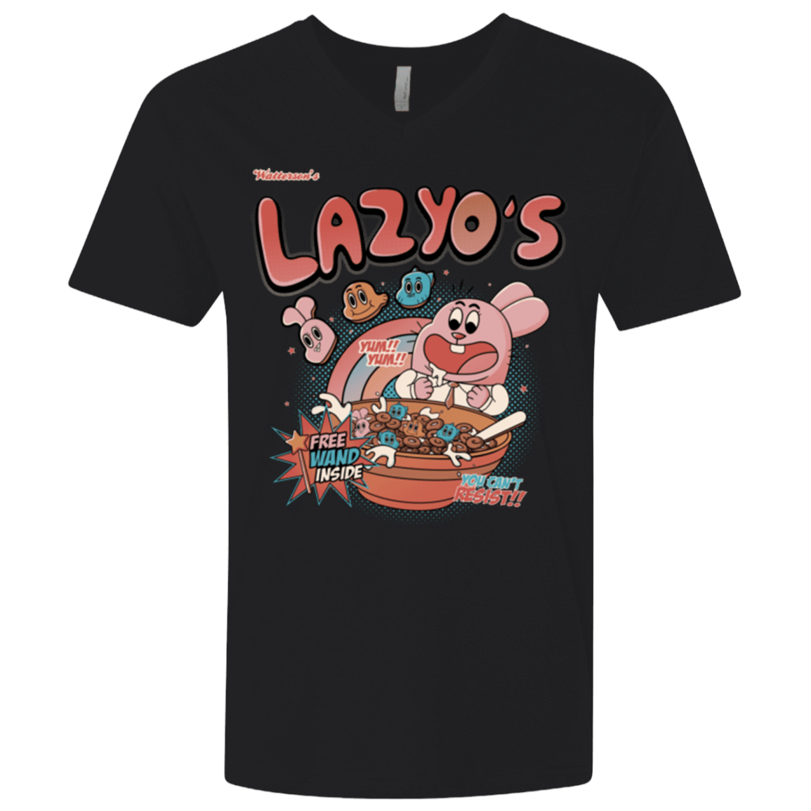 T-Shirts Black / X-Small Lazyo's Men's Premium V-Neck