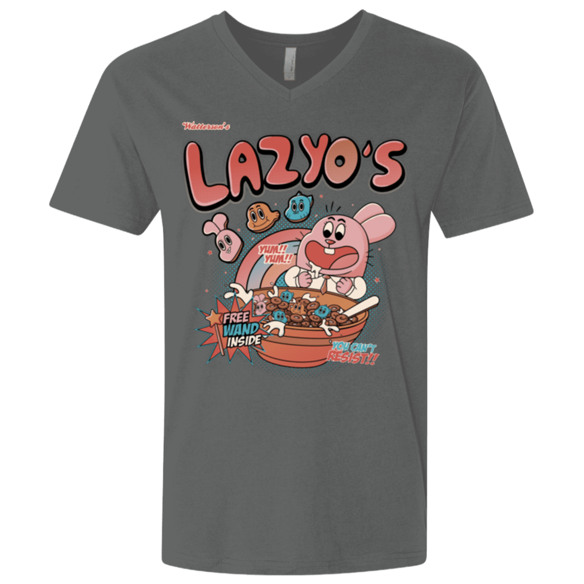 T-Shirts Heavy Metal / X-Small Lazyo's Men's Premium V-Neck