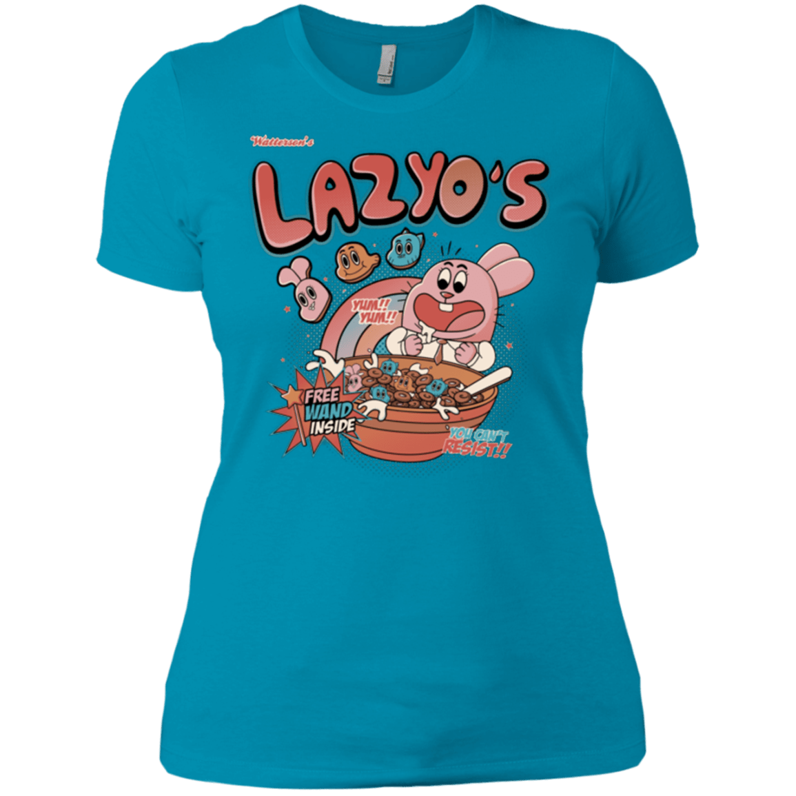 T-Shirts Turquoise / X-Small Lazyo's Women's Premium T-Shirt