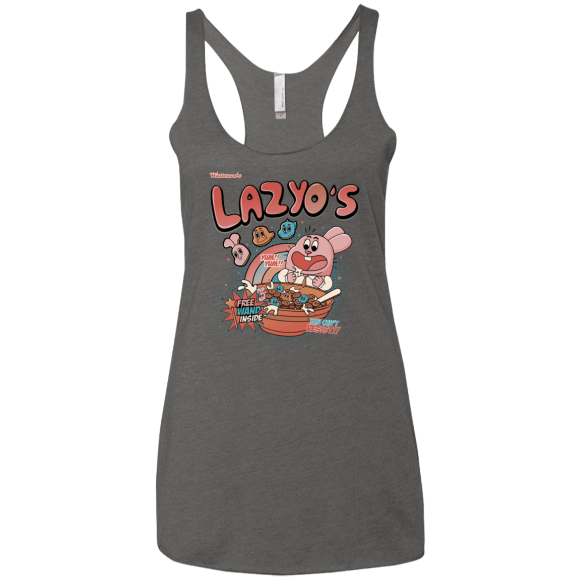 T-Shirts Premium Heather / X-Small Lazyo's Women's Triblend Racerback Tank