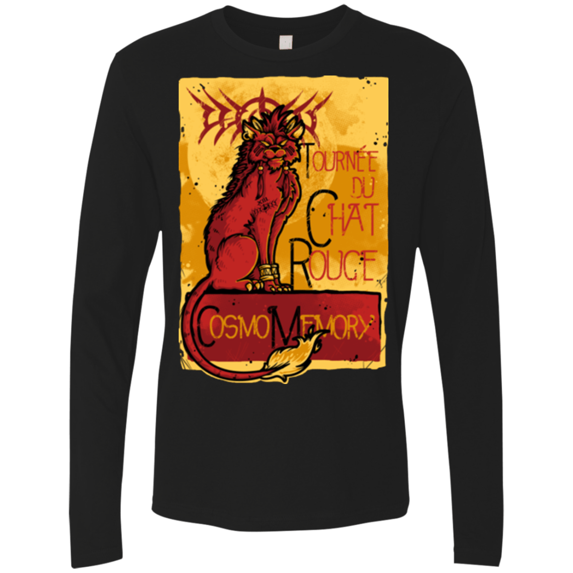 T-Shirts Black / Small LE CHAT ROUGE Men's Premium Long Sleeve