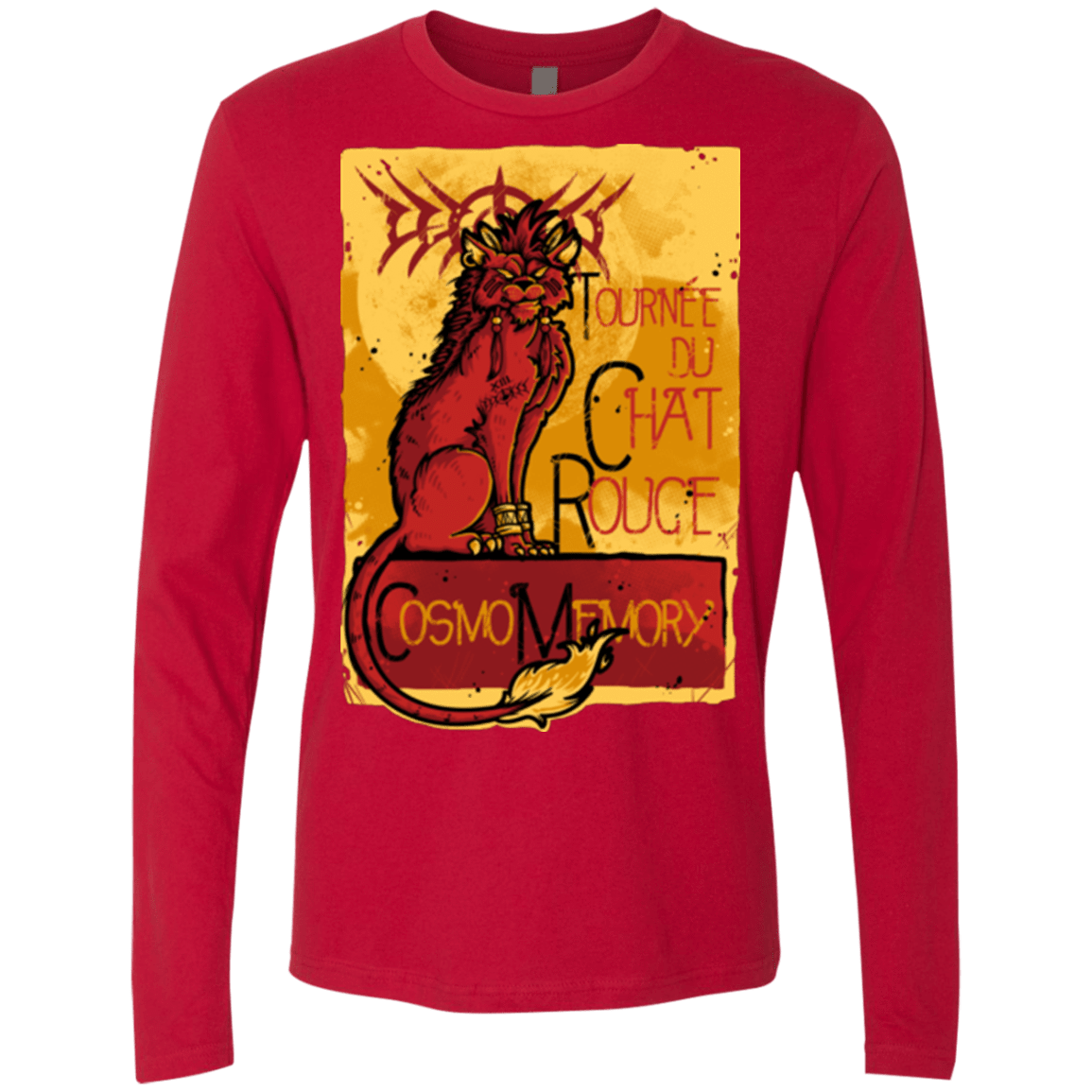 T-Shirts Red / Small LE CHAT ROUGE Men's Premium Long Sleeve
