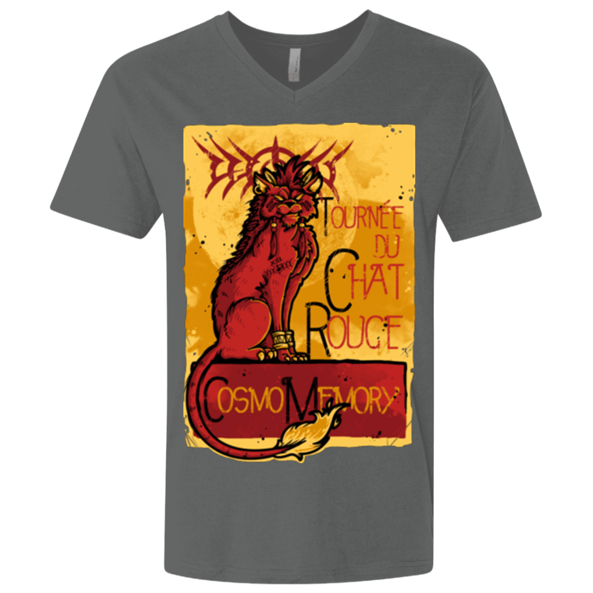 T-Shirts Heavy Metal / X-Small LE CHAT ROUGE Men's Premium V-Neck
