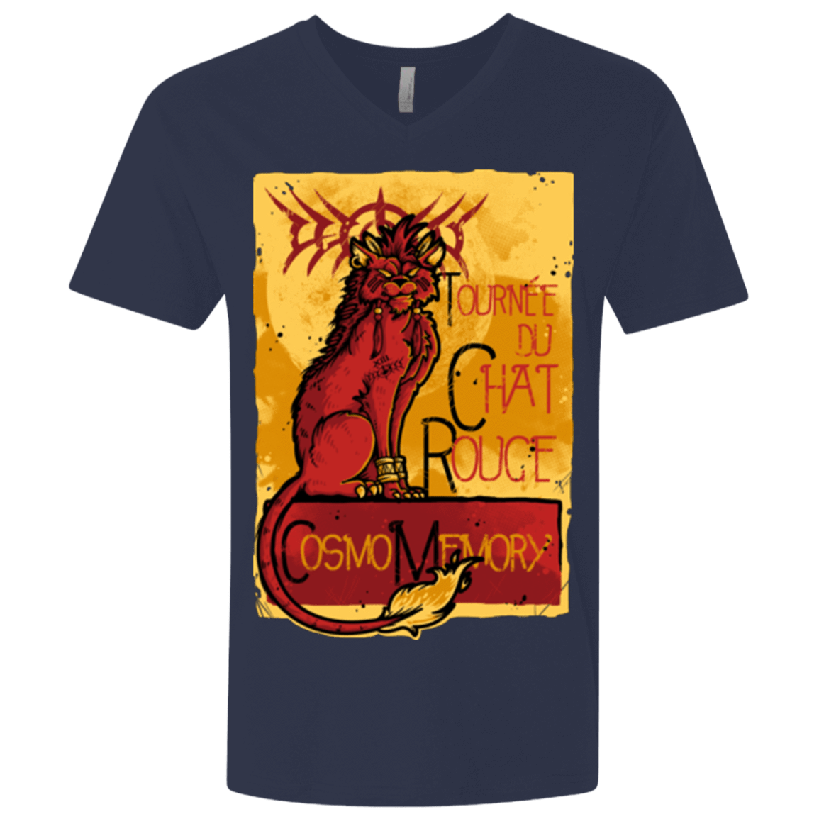 T-Shirts Midnight Navy / X-Small LE CHAT ROUGE Men's Premium V-Neck
