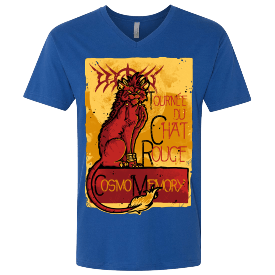 T-Shirts Royal / X-Small LE CHAT ROUGE Men's Premium V-Neck