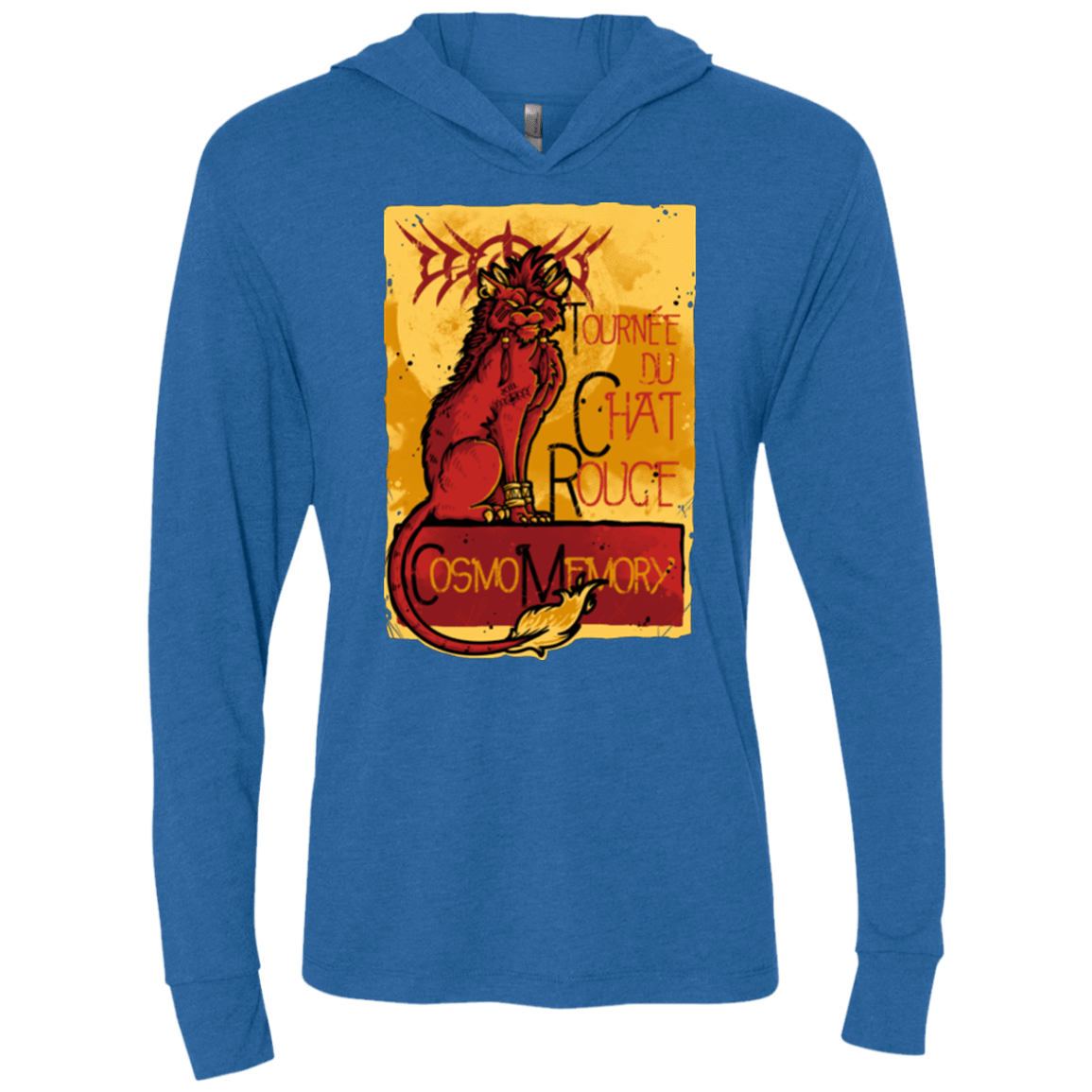 T-Shirts Vintage Royal / X-Small LE CHAT ROUGE Triblend Long Sleeve Hoodie Tee