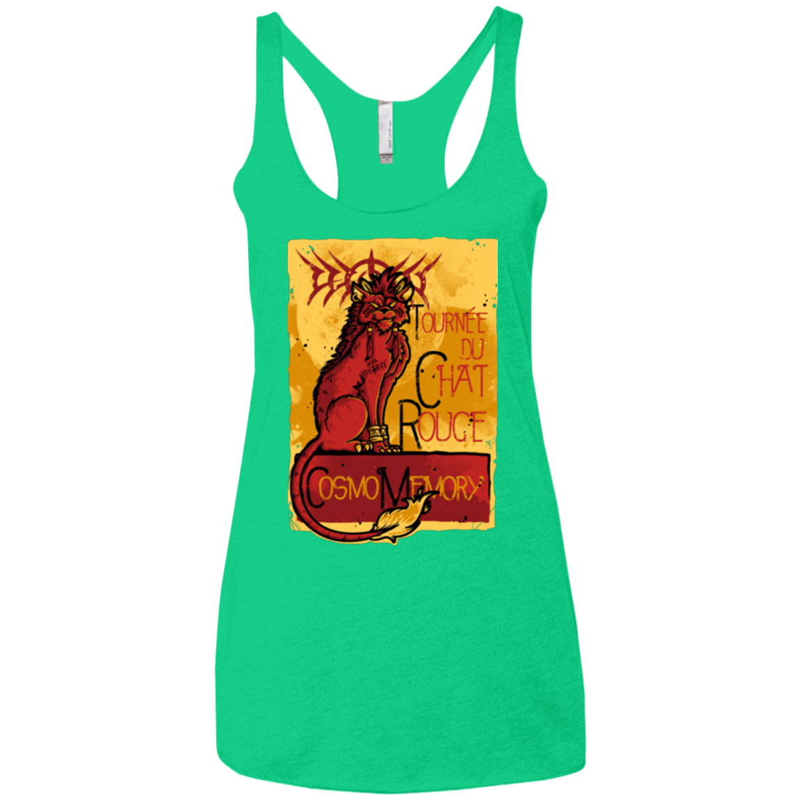 T-Shirts Envy / X-Small LE CHAT ROUGE Women's Triblend Racerback Tank