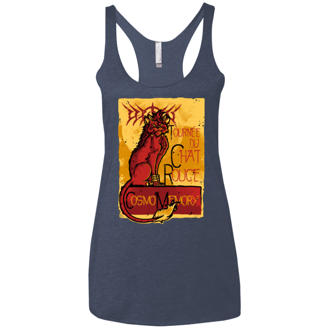 T-Shirts Vintage Navy / X-Small LE CHAT ROUGE Women's Triblend Racerback Tank