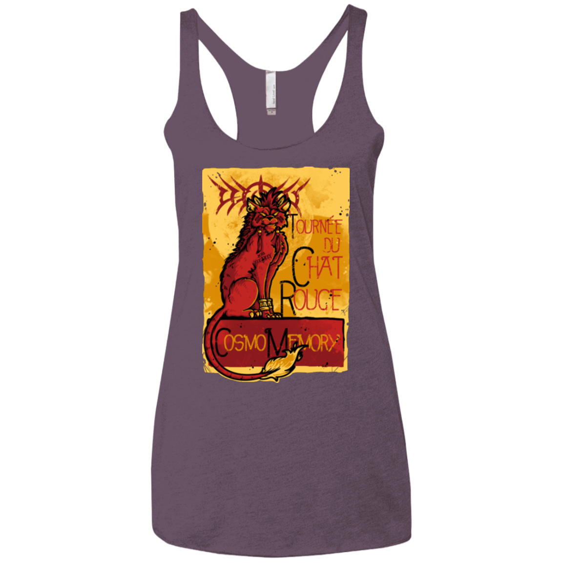 T-Shirts Vintage Purple / X-Small LE CHAT ROUGE Women's Triblend Racerback Tank