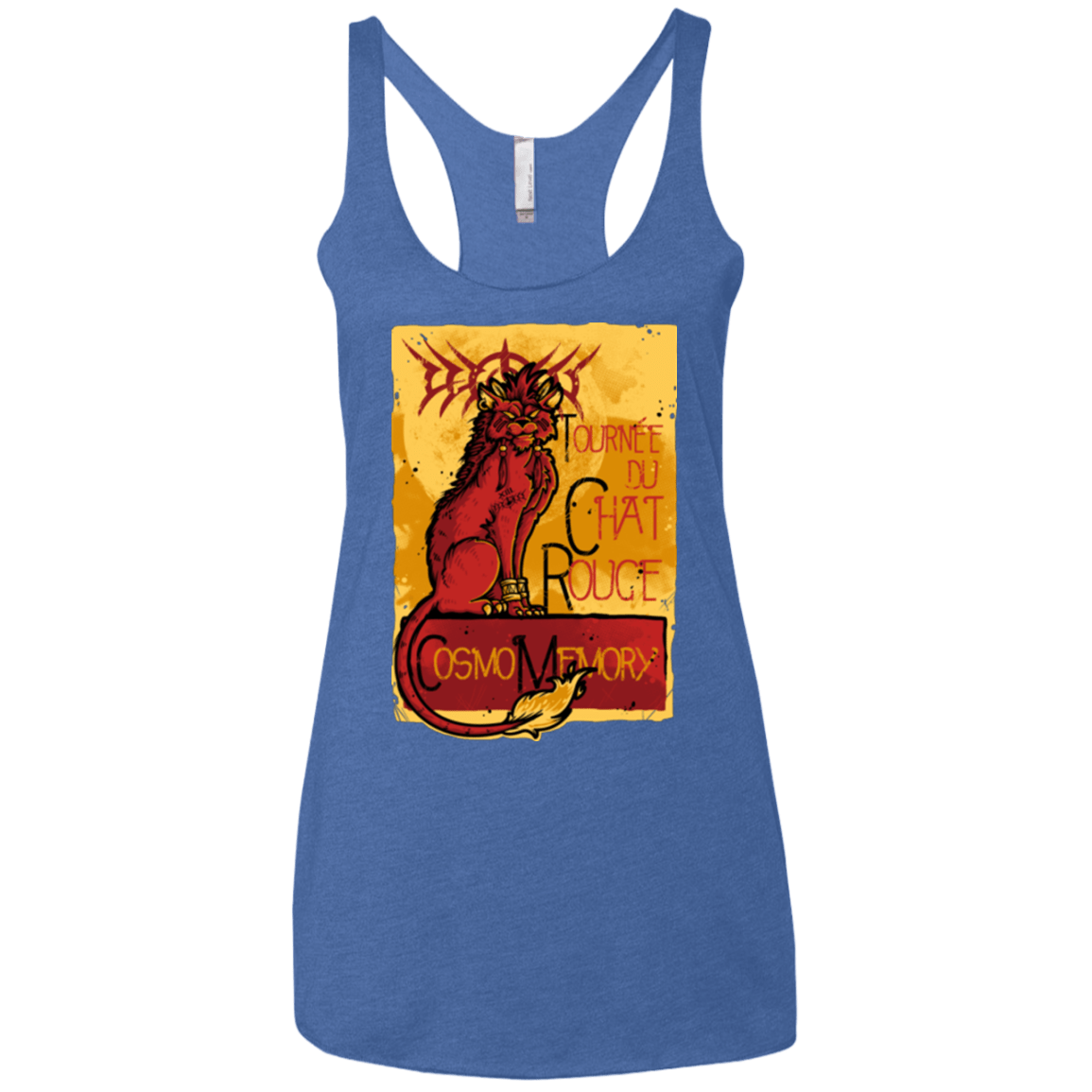 T-Shirts Vintage Royal / X-Small LE CHAT ROUGE Women's Triblend Racerback Tank