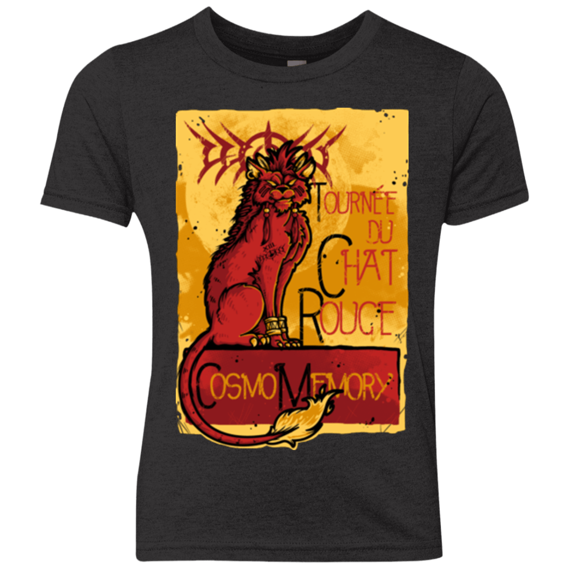 T-Shirts Vintage Black / YXS LE CHAT ROUGE Youth Triblend T-Shirt