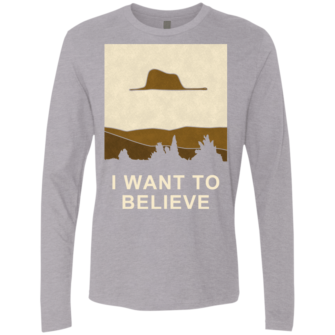 T-Shirts Heather Grey / Small Le Petit Believer Men's Premium Long Sleeve