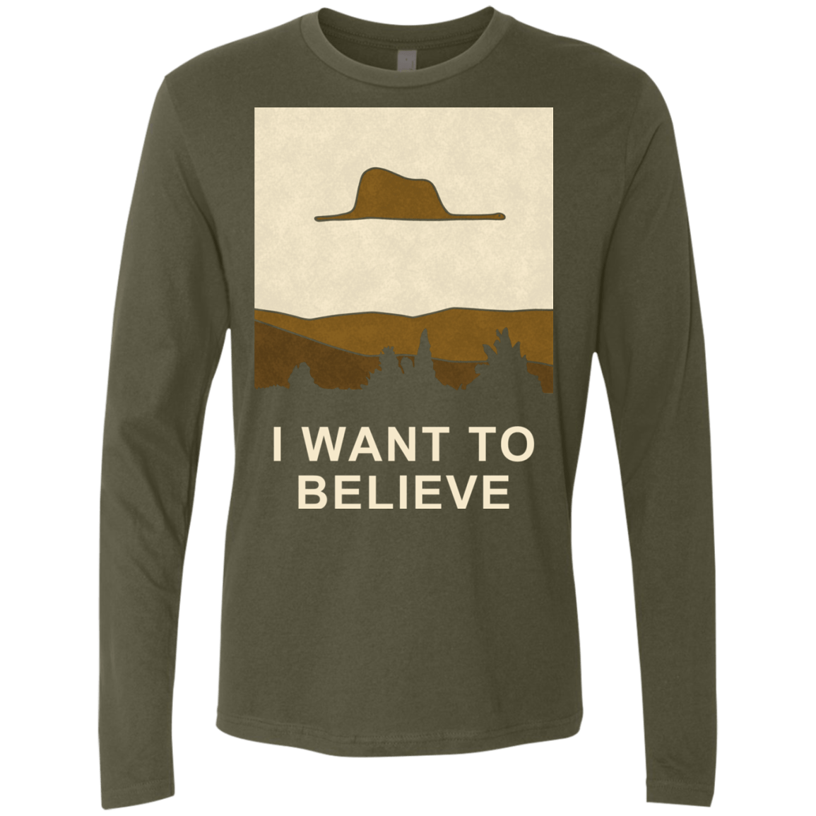 T-Shirts Military Green / Small Le Petit Believer Men's Premium Long Sleeve