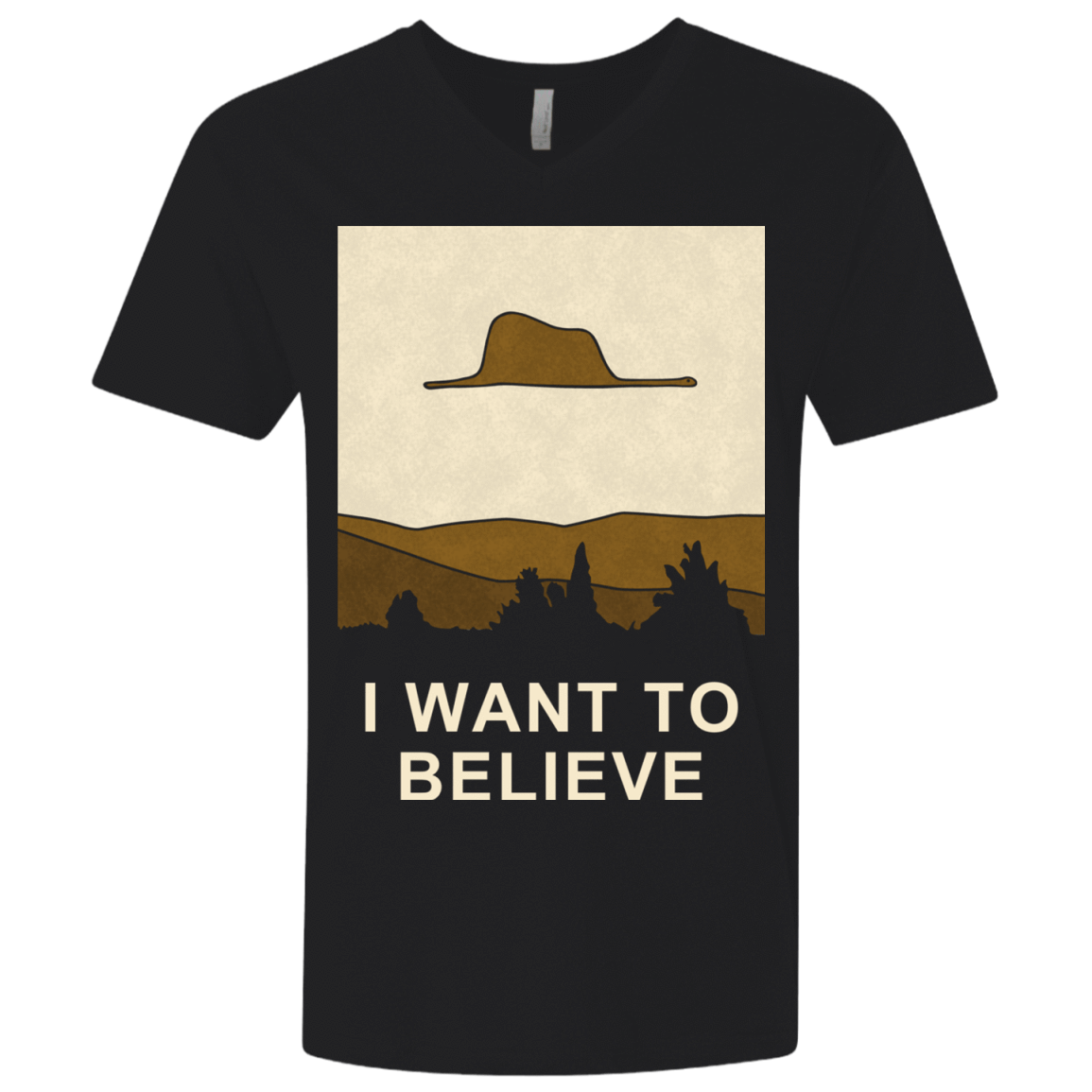 T-Shirts Black / X-Small Le petit believer Men's Premium V-Neck