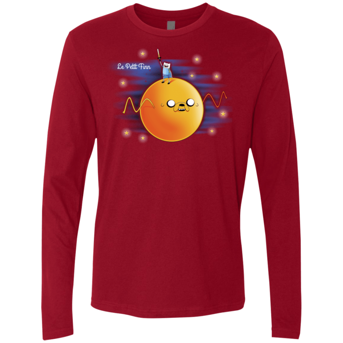 T-Shirts Cardinal / S Le Petit Finn Men's Premium Long Sleeve