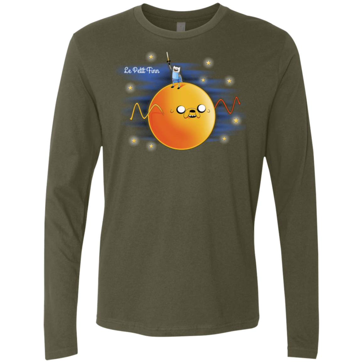 T-Shirts Military Green / S Le Petit Finn Men's Premium Long Sleeve