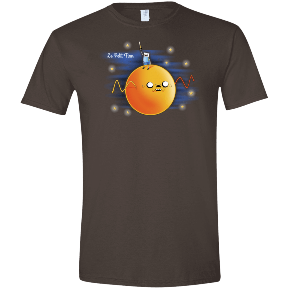 T-Shirts Dark Chocolate / S Le Petit Finn Men's Semi-Fitted Softstyle