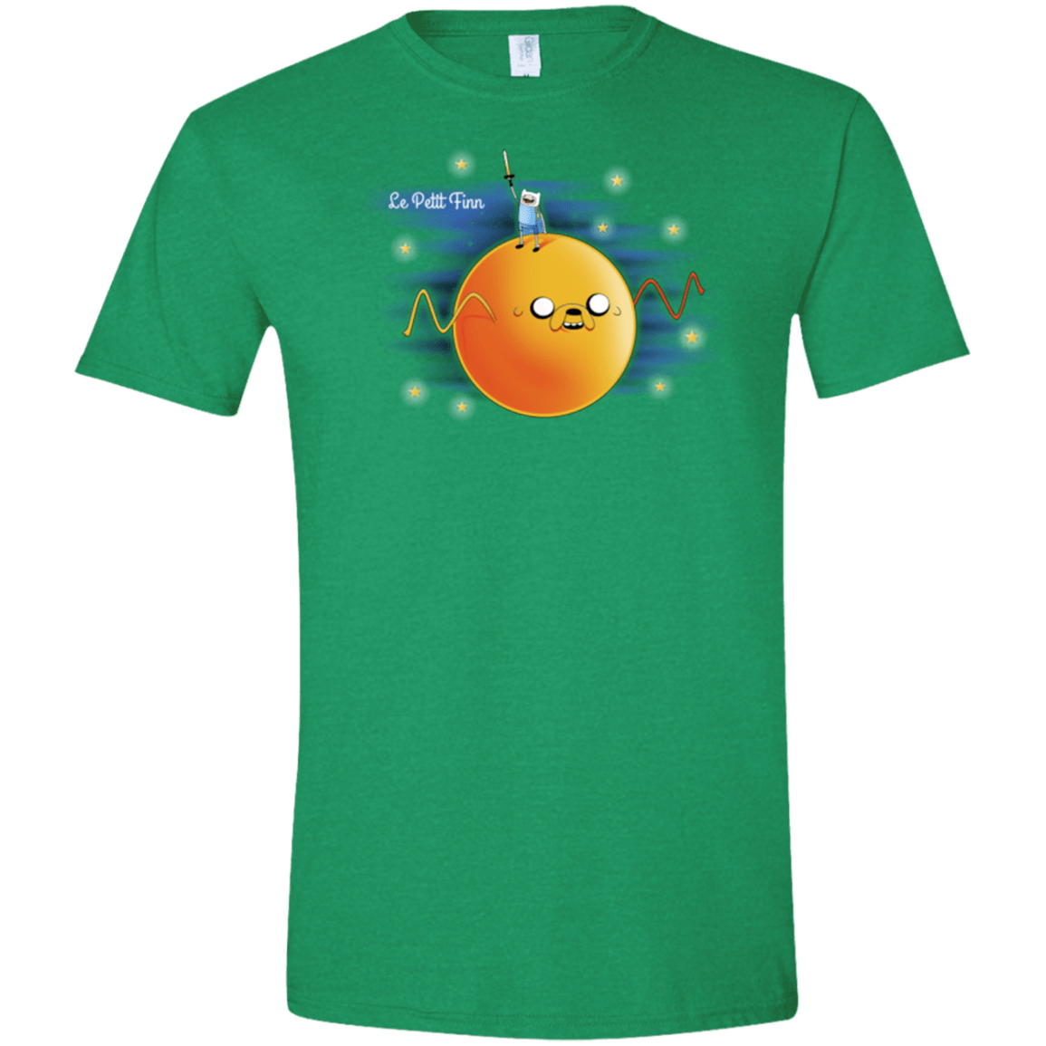 T-Shirts Heather Irish Green / S Le Petit Finn Men's Semi-Fitted Softstyle