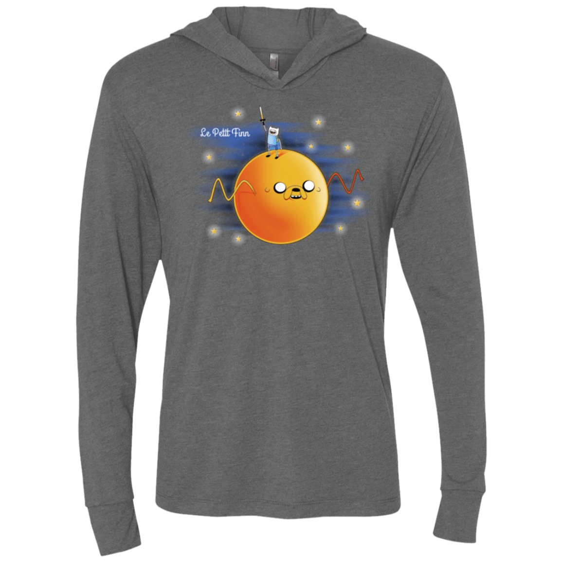 T-Shirts Premium Heather / X-Small Le Petit Finn Triblend Long Sleeve Hoodie Tee