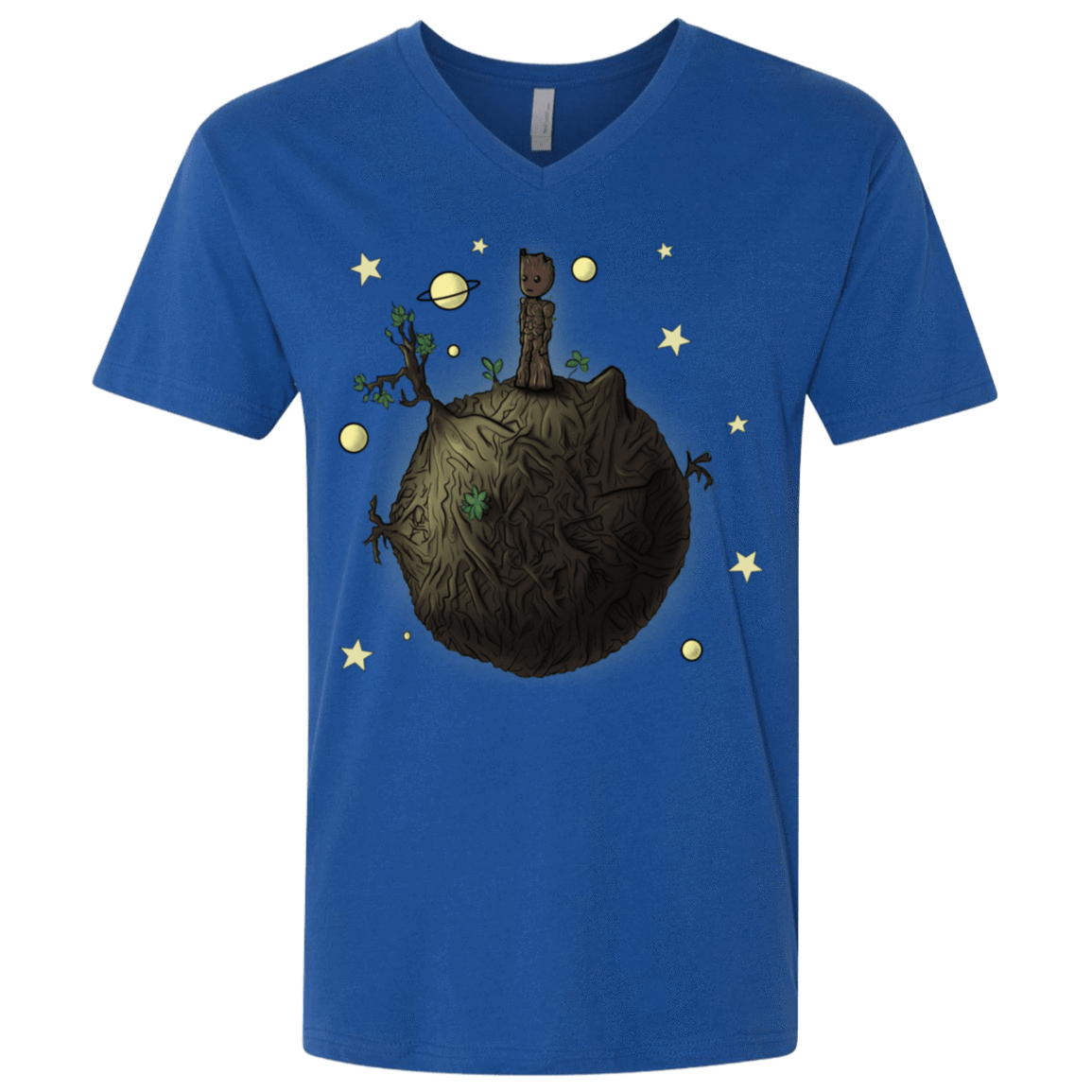T-Shirts Royal / X-Small Le Petit Groot Men's Premium V-Neck