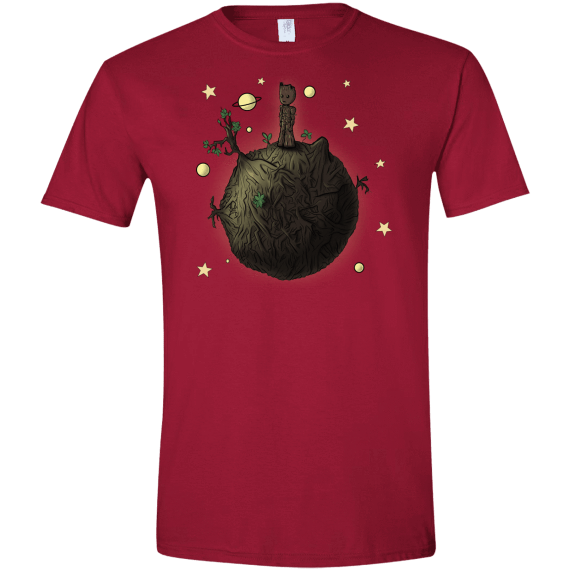 T-Shirts Cardinal Red / S Le Petit Groot Men's Semi-Fitted Softstyle