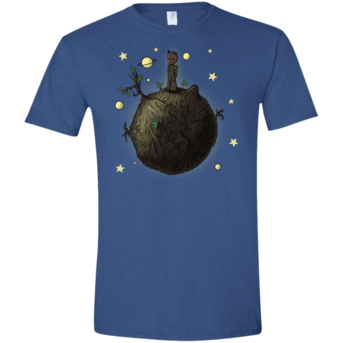 T-Shirts Heather Royal / X-Small Le Petit Groot Men's Semi-Fitted Softstyle