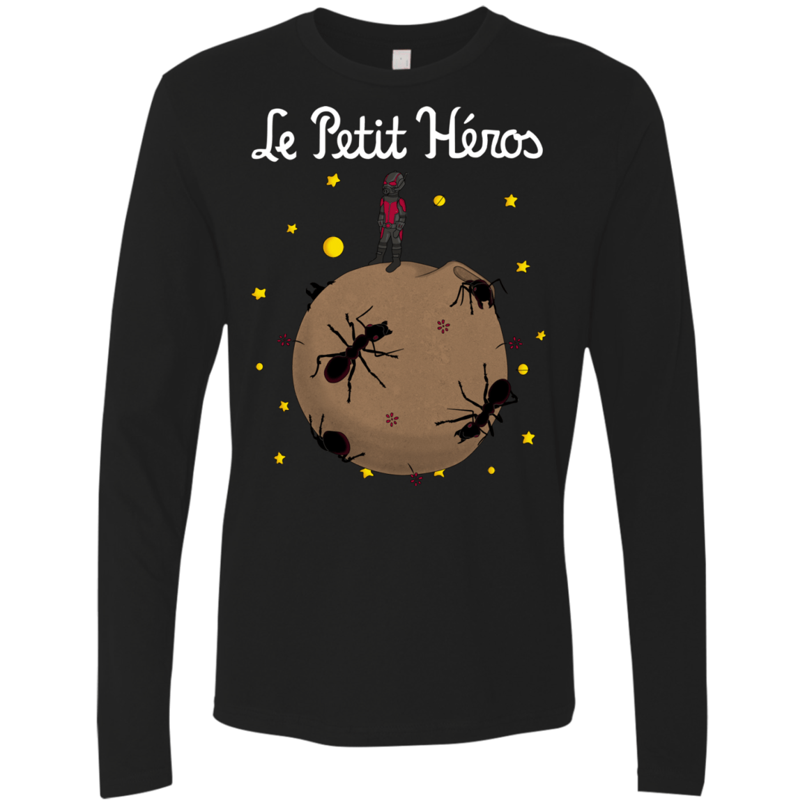 T-Shirts Black / S Le Petit Héros Men's Premium Long Sleeve